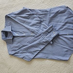 Saks Fifth Avenue Slim Fit Button Down Shirt 15 1/2 32/33